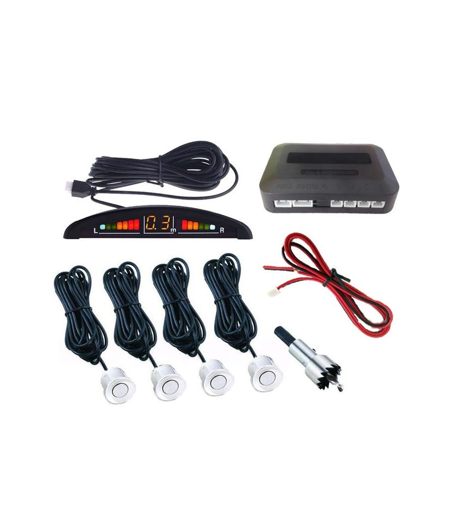 Placa Induccion Bosch KIT 8 SENSORI DI PARCHEGGIO CON MINI DISPLAY LED WIRELESS SUONO FRESA NERI - Chu Sensores Aparcamiento Coche - Foto 6