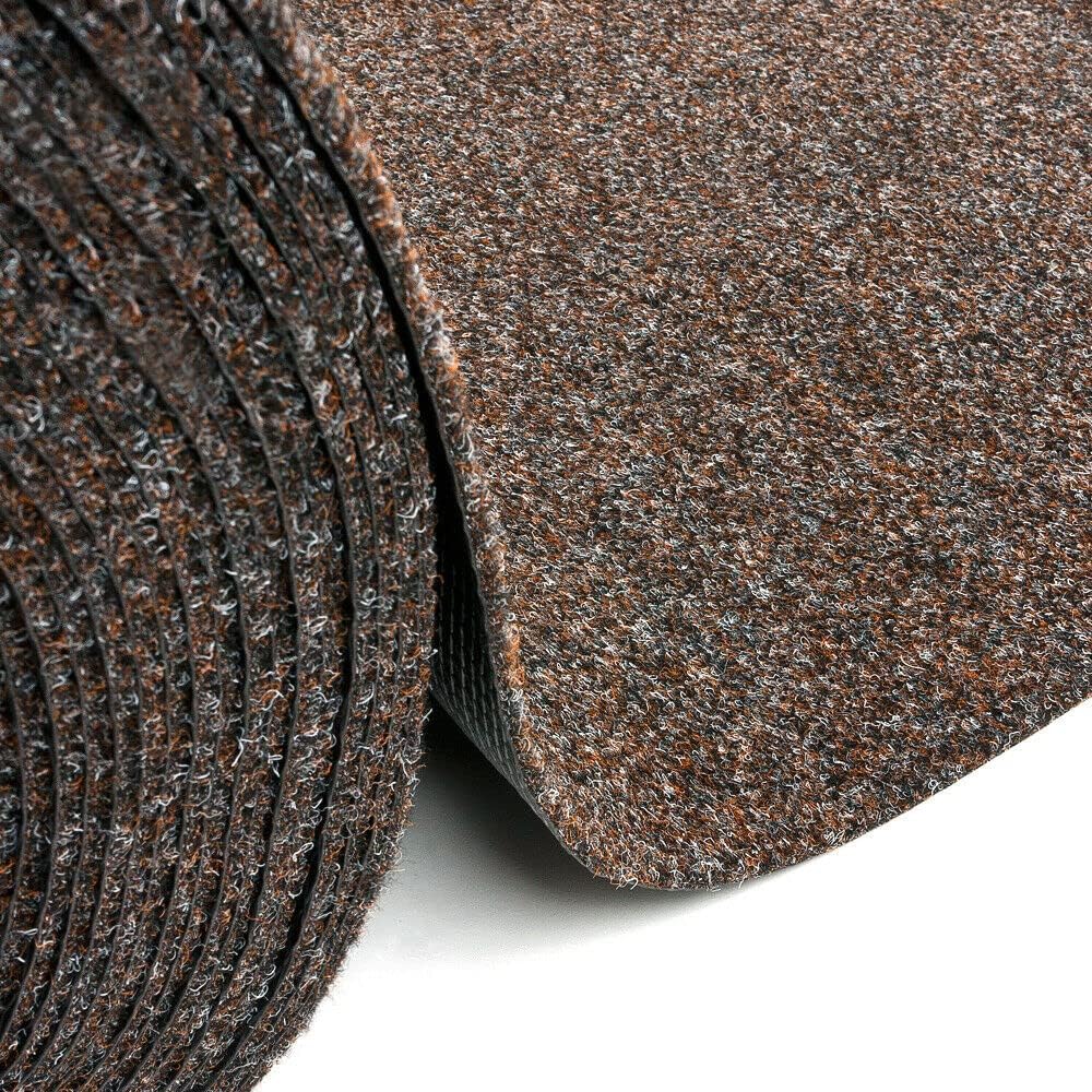 Tapis Coureur Au Mètre H50 Cm Antidérapant Moquette Entrée Boutique Marron - 7