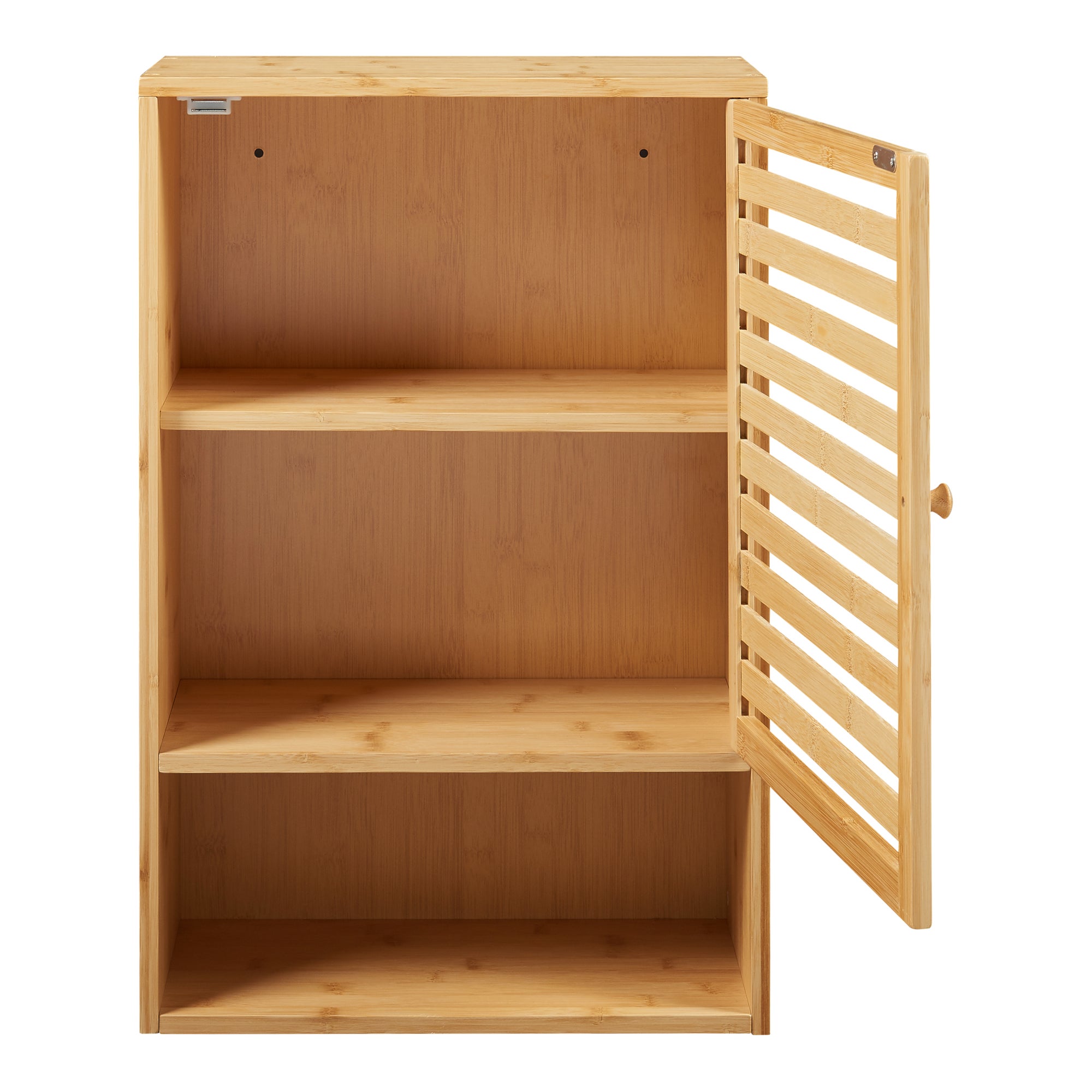 Armoire murale de salle de bain Gjesdal bambou 60 x 40 x 20 cm naturel [en.casa] - 6