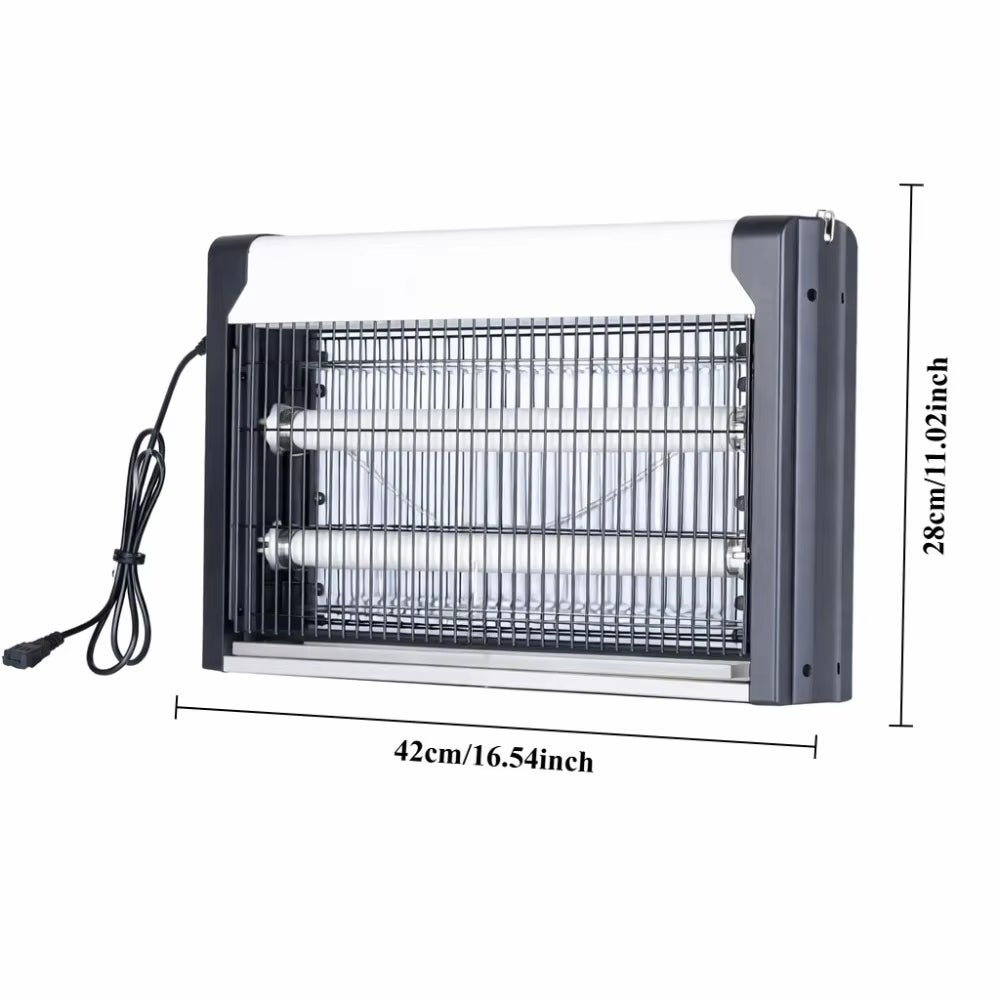 LOLLANDA Lampe anti-moustiques électrique,piège à insectes puissant,lumière UV 20W, piège à insectes volants,Utilisation domestique silencieuse - 2