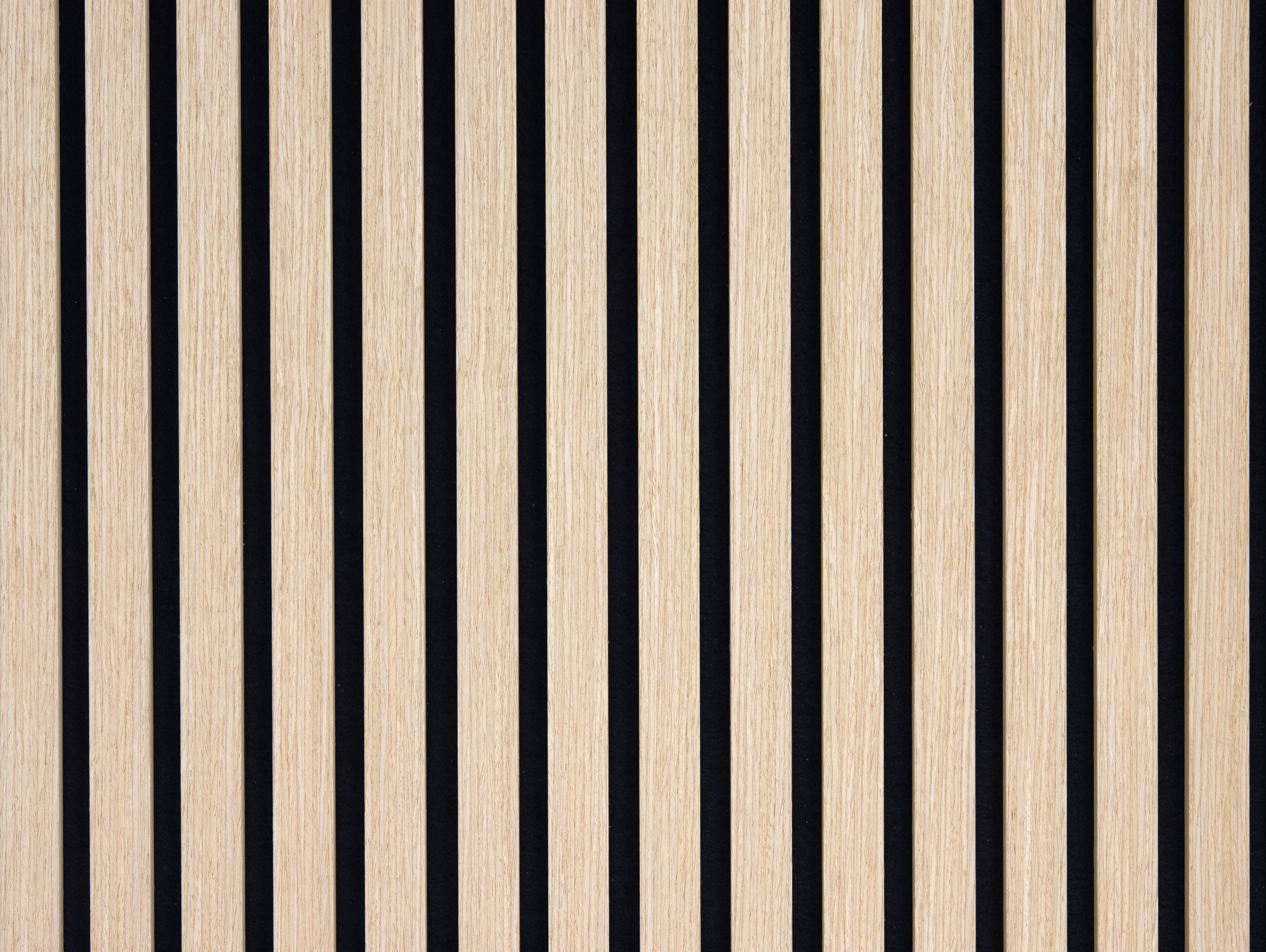 Lot de 2 - 240 x 60 cm - Panneau Tasseaux - Chêne - Feutrine Noir - 3