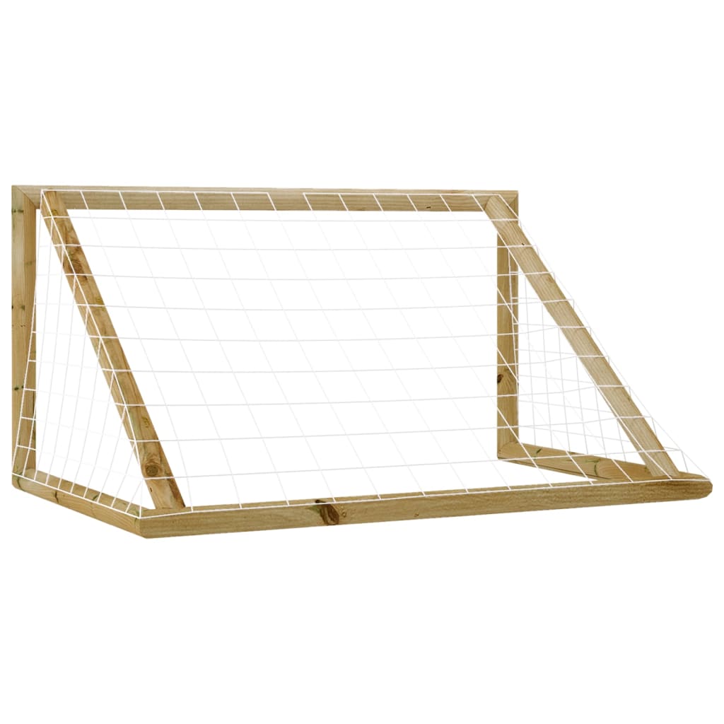 Maison Exclusive - Baliza de futebol com rede 160x80x100 cm pinho impregnado - 4