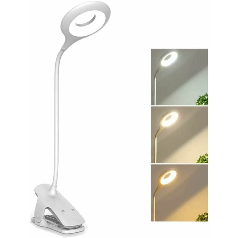 Lampe de chevet sans fil Nettlife à piles - Lampe de table LED tactile à intensité variable, lot