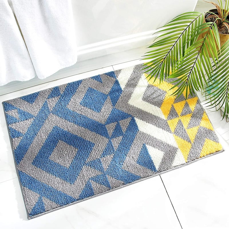 Mata antypoślizgowa do łazienki, wycieraczka wewnętrzna, wycieraczka antypoślizgowa, chłonna i trwała, (40 x 60 cm), nadająca się do prania w pralce,