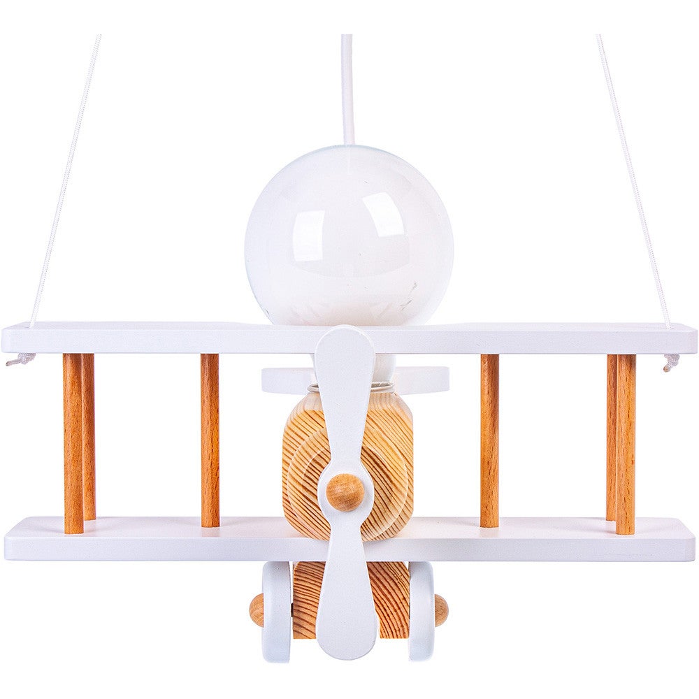 Avion Suspendu Déco TWA – Maquette Bois Envergure 33 Cm, Vintage, NC88825