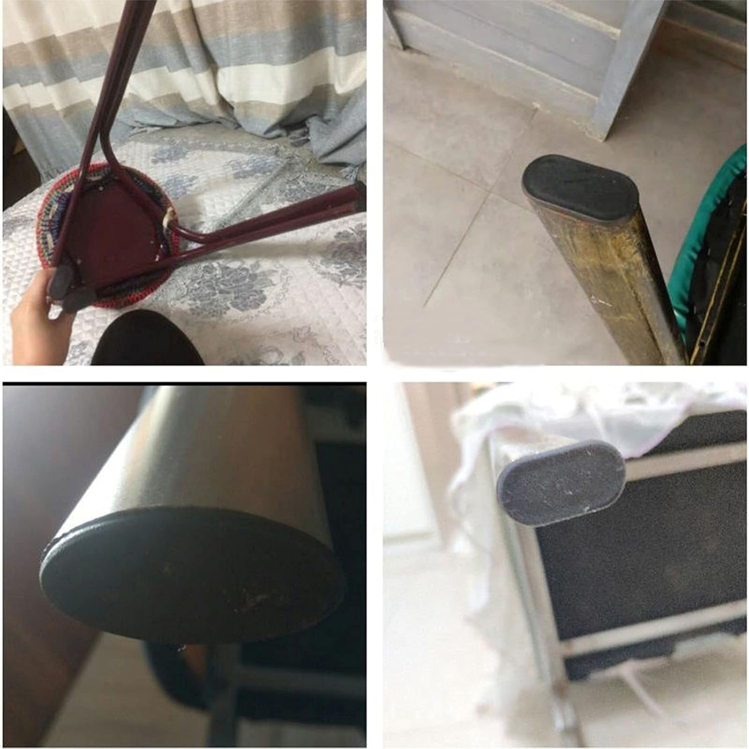 Zaślepki do rurek plastikowych, nogi do mebli, owalne zaślepki do nóg mebli, trampoliny, szafki, krzesła, 20 sztuk (15 x 30 mm) - 2