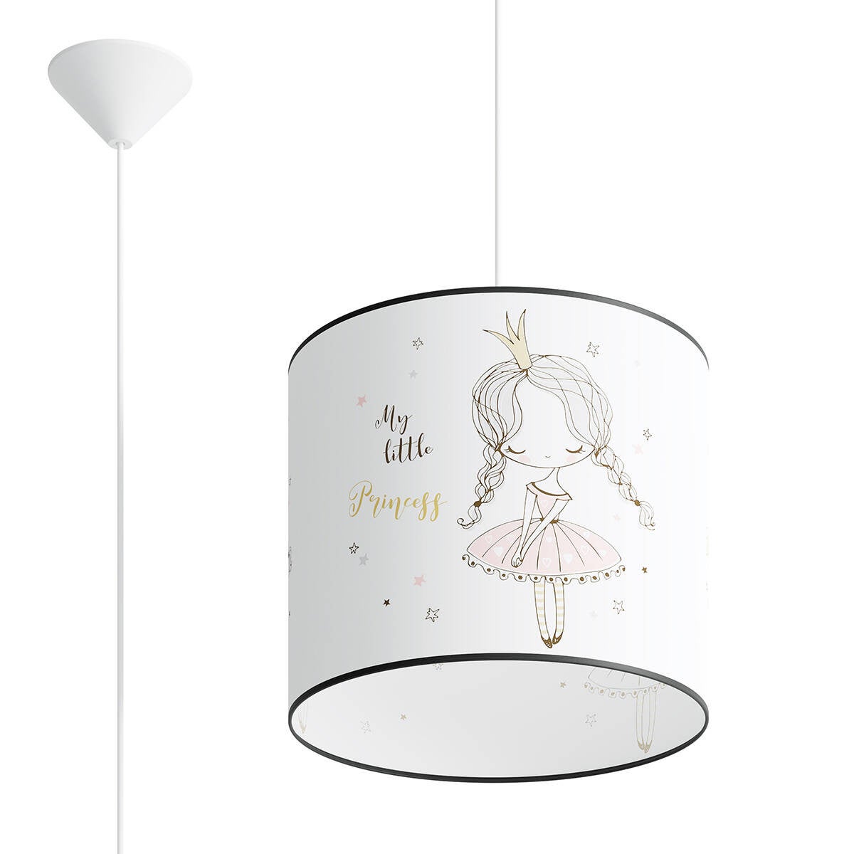 Lampa wisząca Princess wielokolorowy 1xE27x15W dziecięca wym: 95 x 30 x 30 cm tworzywo sztuczne Sollux Lighting