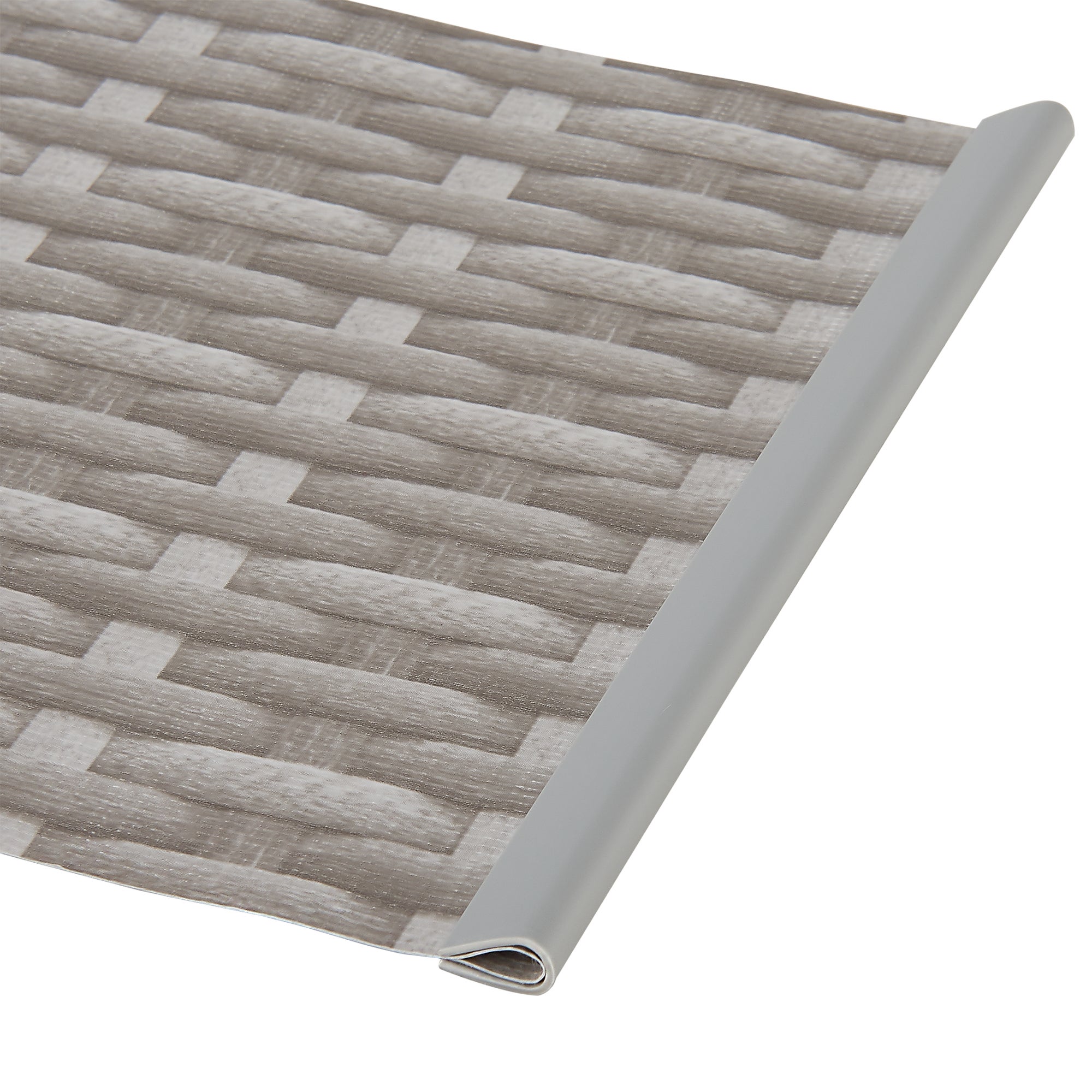 Bande de brise-vue Jesteburg PVC 35 m x 19 cm 6,65 m² gris avec aspect rotin [en.casa] - 5
