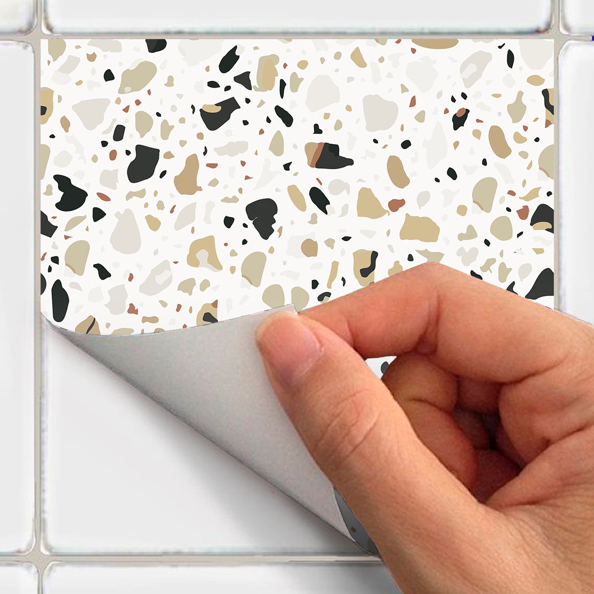 9 adesivi piastrelle terrazzo pablo - Sticker adesivo - adesivi murali - 9stickers15x15cm - 4