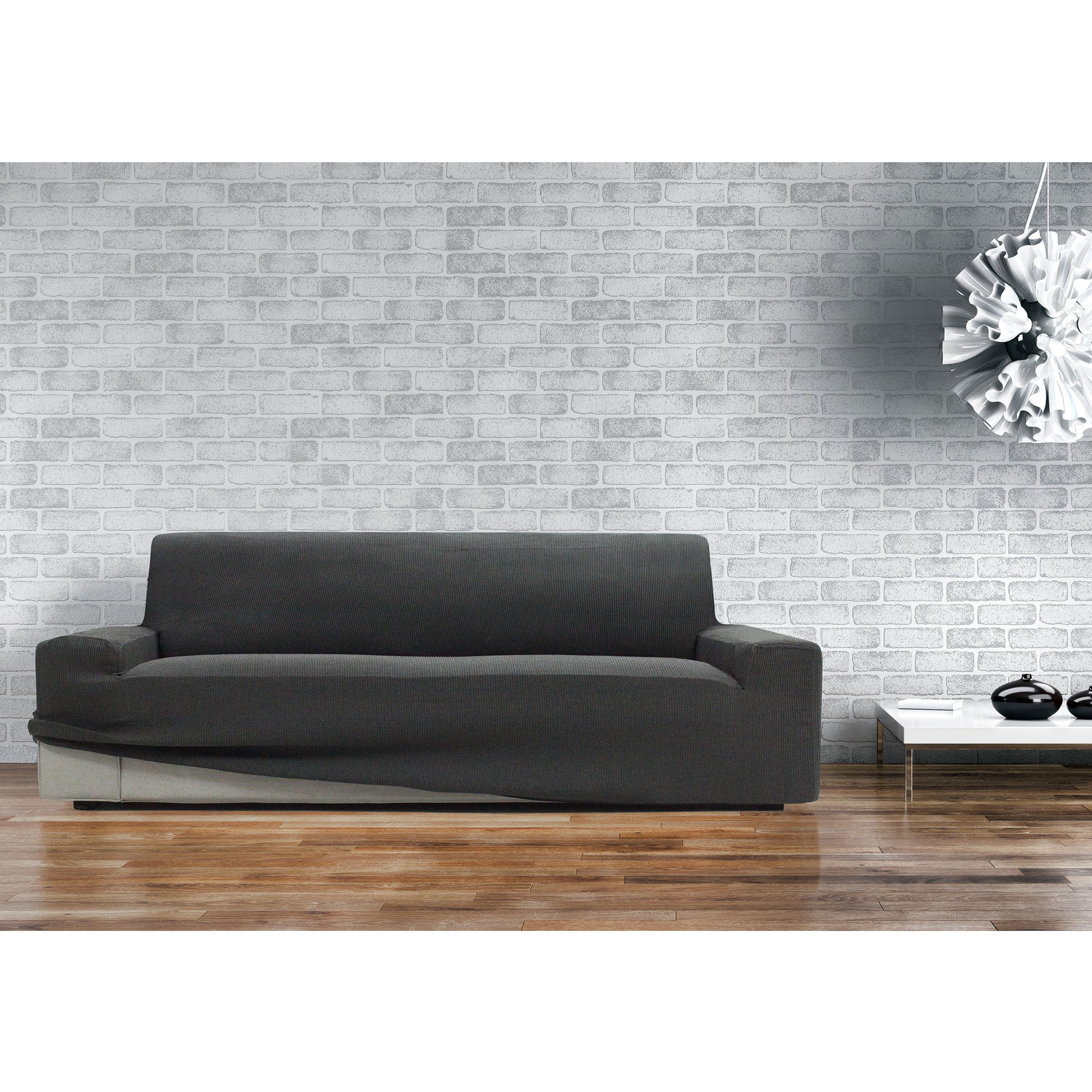 Funda Elástica para Sofá KIVIK Plazas Color Gris