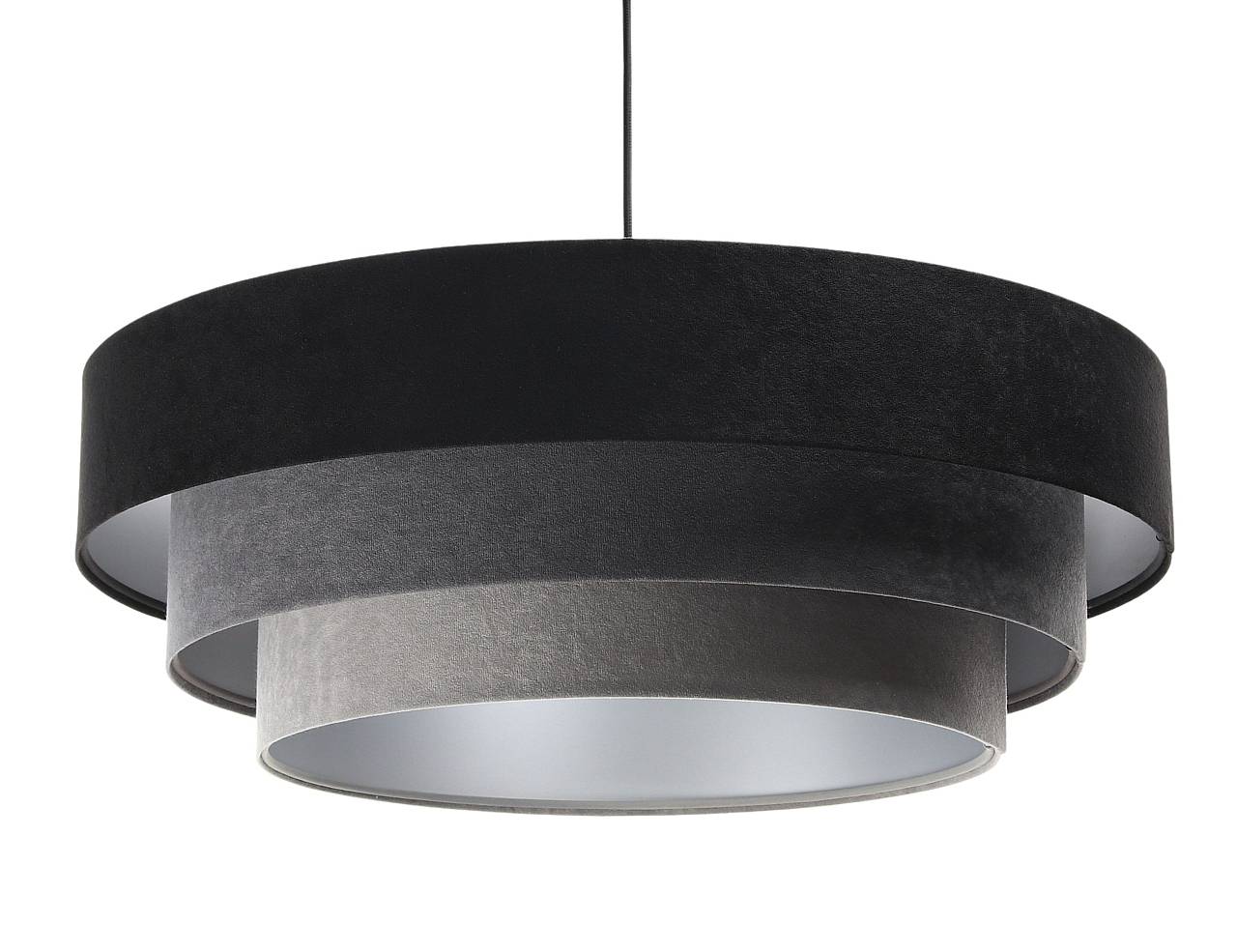 Lampa wisząca TRIO MIX czarna/szara/srebrna