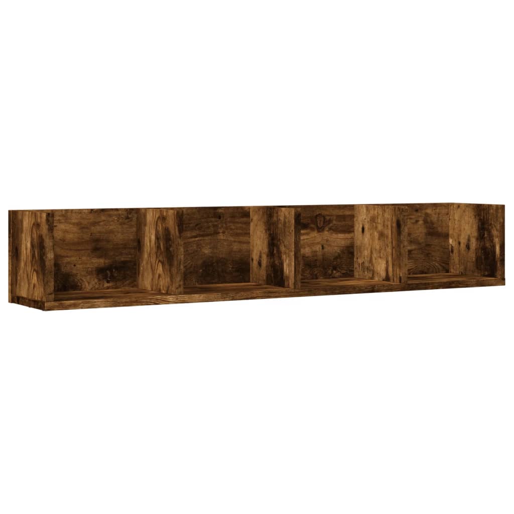 Armoire murale noire 99x18x16,5 cm en bois d'ingénierie
