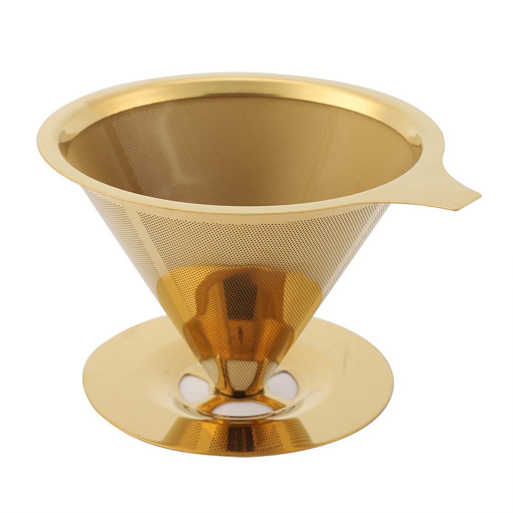 Filtro per Caffè Pour Over in Acciaio Inox – Filtro Riutilizzabile a Maglia Fine Doppio Strato, Compatibile con Tazza o Caraffa, Facile da Pulire, Senza Carta, Portatile per Viaggio o Campeggio