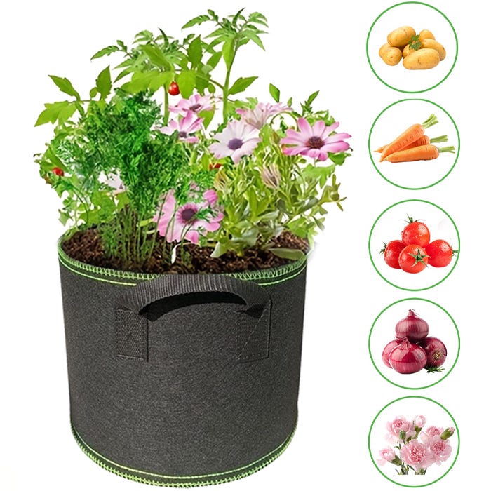 EffiFish Sacchetti Per La Coltivazione Di Piante, Con Manici - Foto 3