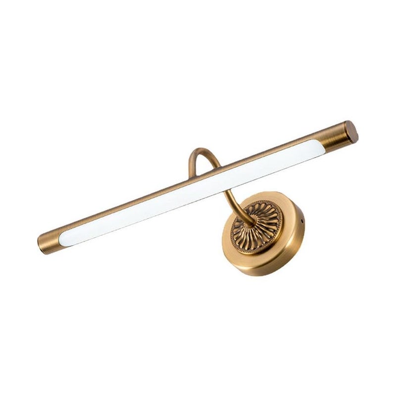 Kinkiet LED w stylu vintage do lustra łazienkowego, szafki, toaletki lub mebli; mosiądz; 12 W / 65,5 cm