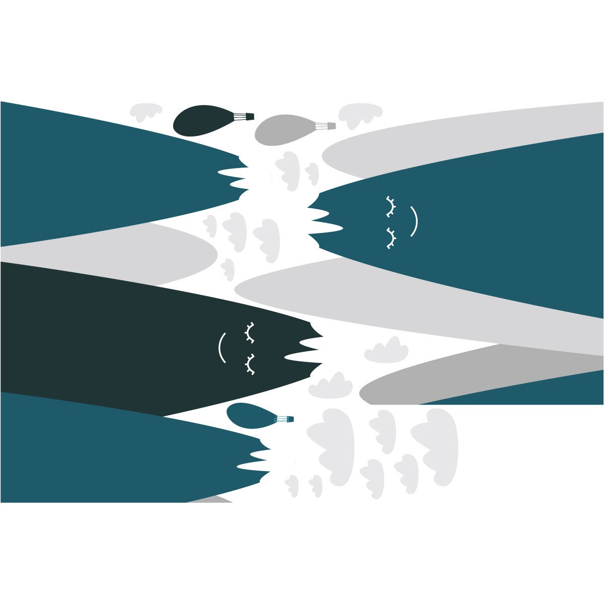 Adesivo bambino di montagna scandinavo jaminka - Sticker adesivo - adesivi murali - 120x180cm - 4