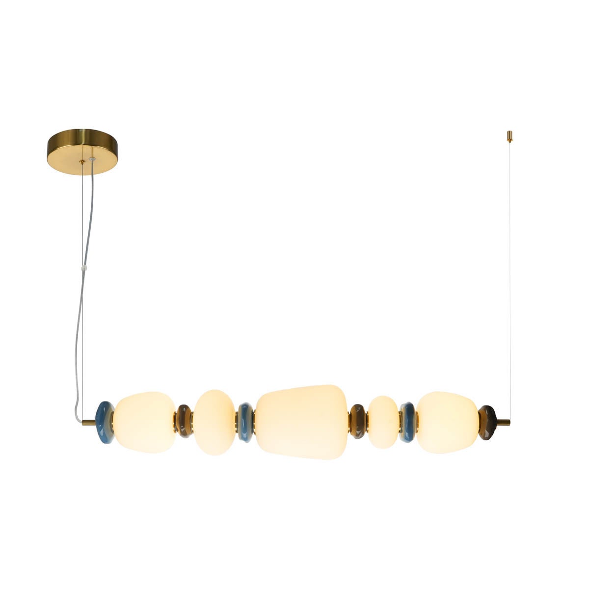 Lampa wisząca EVANS LED 26W Ciepła biel 2960lm złota wym: 129 x 96 x 17 cm Italux