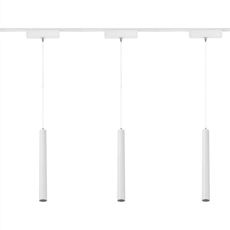 Zestaw oświetlenia szynowego LED Biały system magnetyczny szyna listwa 1m + 3 x lampa LED ze źródłem światła - LEDHOFF