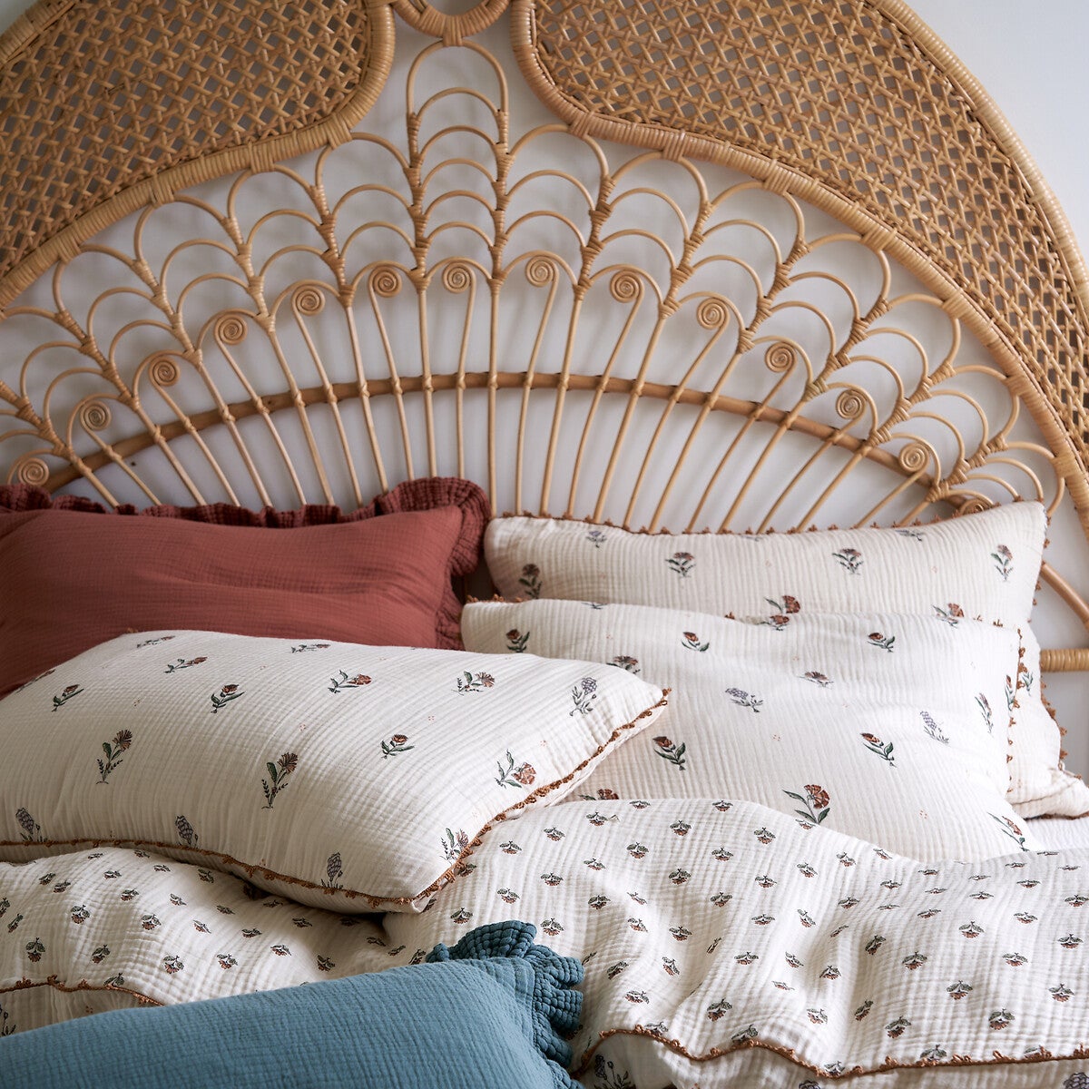 Housse de couette gaze de coton, Emeline - Imprimé - 240 x 220 cm - 9