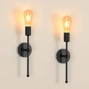Briloner Applique Murale Vintage Orientable - Lampe De Chambre, Salon, Cuisine - Douille E27, Interrupteur Intégré - Beige Rétro 9.5x6.7x7.8cm