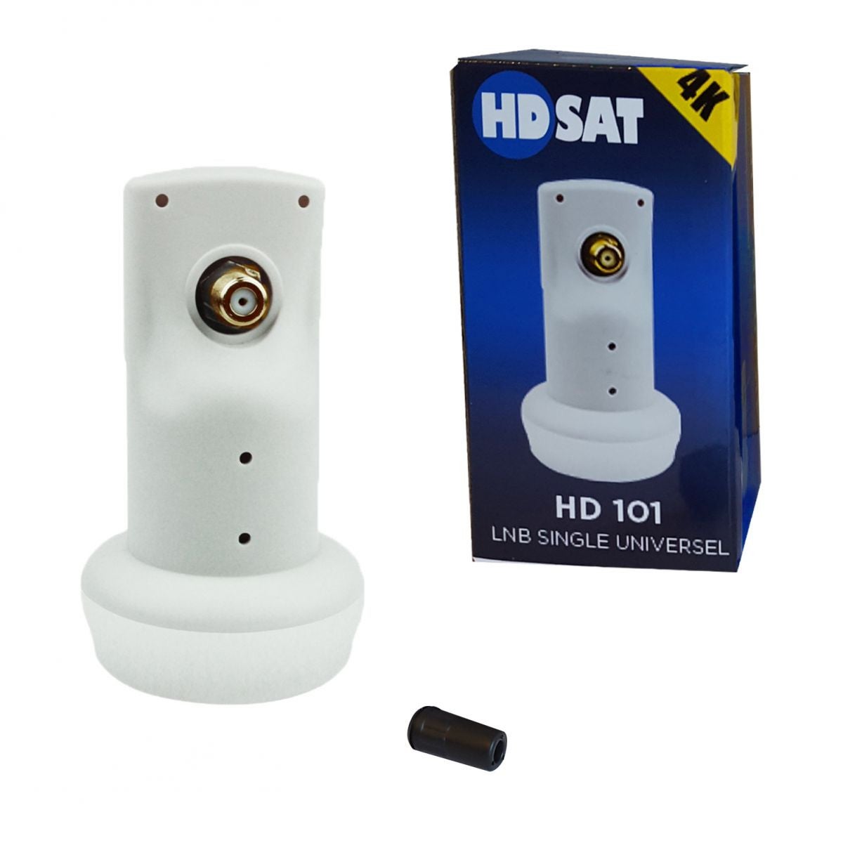 Pack HDSAT Parabole satellite acier 60cm + LNB single + Récepteur FRANSAT + Câble HDMI - 5