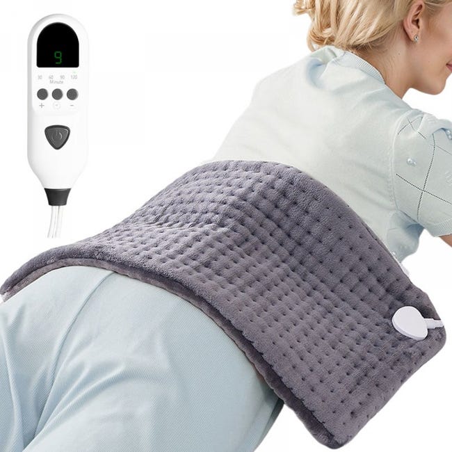 Coussin chauffant avec 9 niveaux de température, pour le dos, la nuque ...