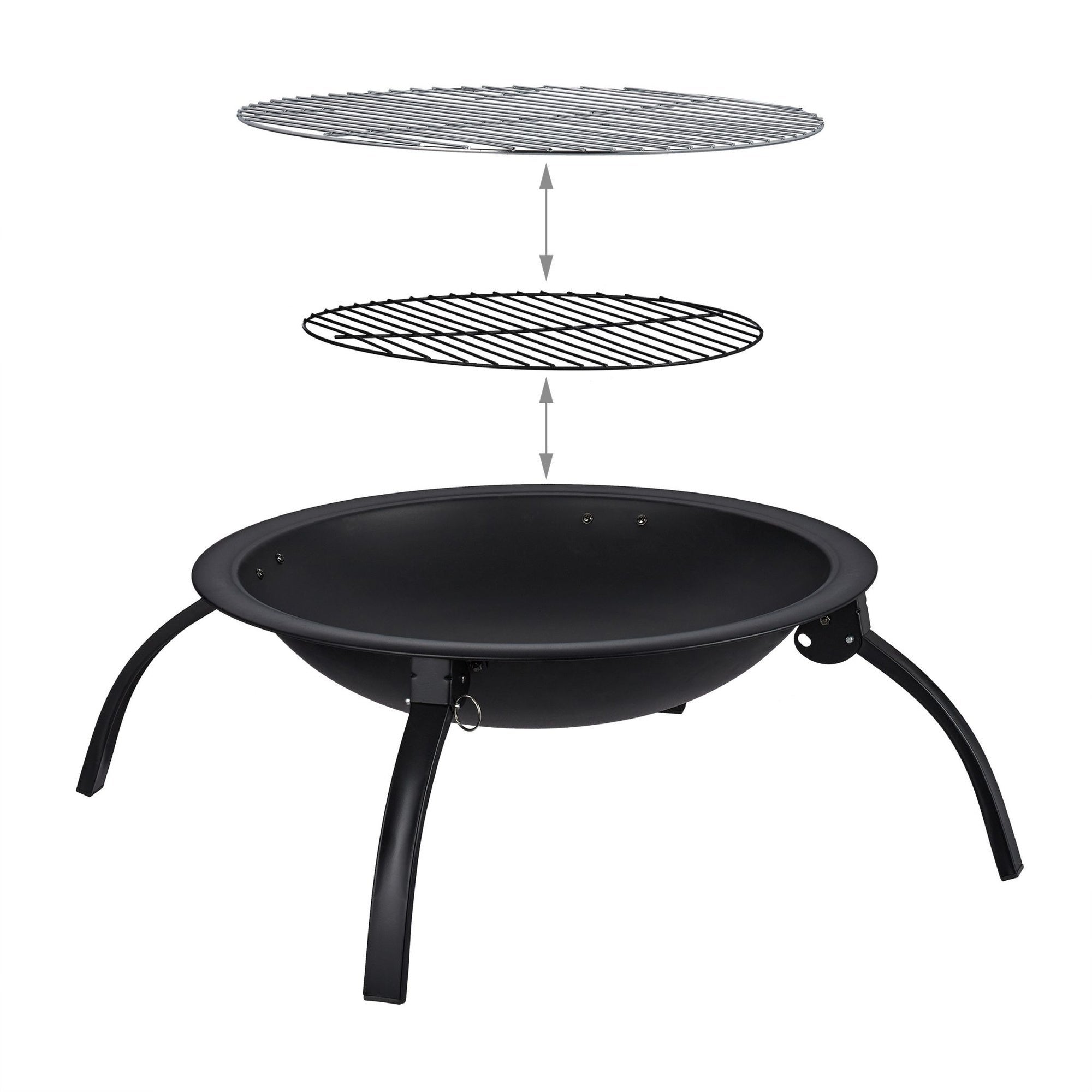 Tigela de fogo XL com acessórios para grelha - 4