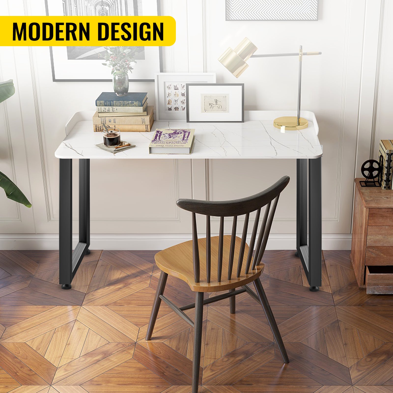 Pieds de Table en Métal VEVOR 2PCS Pied de Table Basse et Table à Manger Industriel de Charge Maximal 1000kg de Pieds en Forme Carrée pour Maison - 6