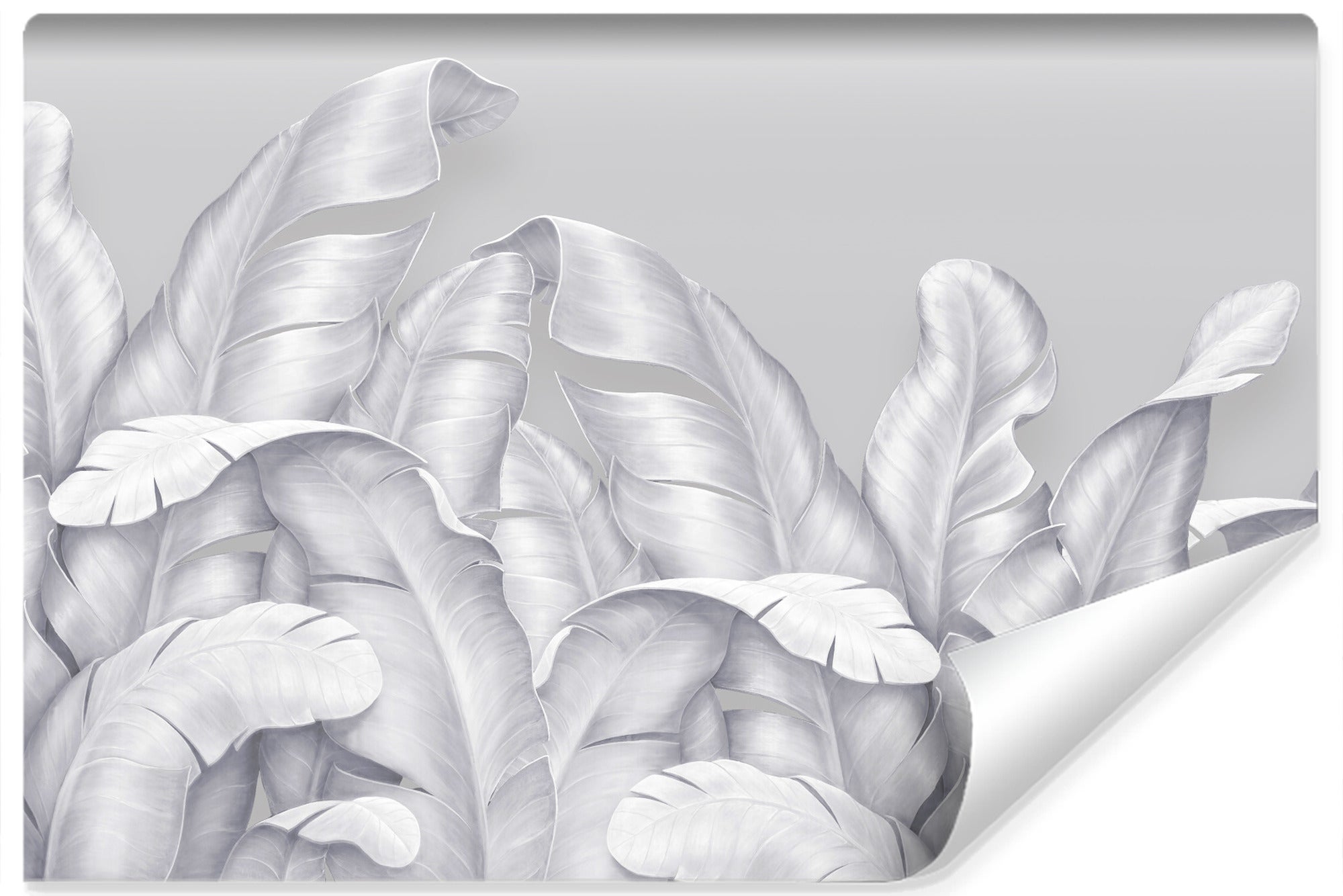 Vlieseline papel pintado foto para habitación hojas plantas naturaleza 360cm x 240cm