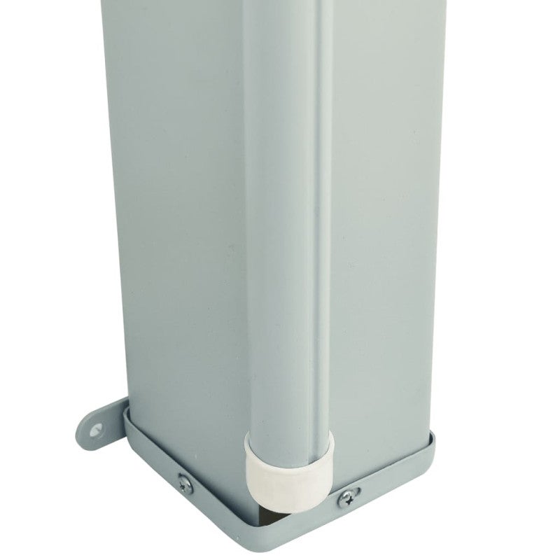 Toldo lateral retráctil de jardín negro 200x600 cm - 5