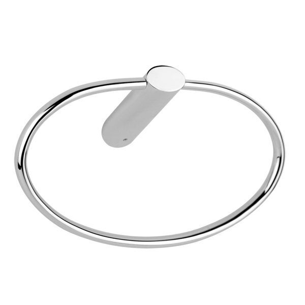Gatco 5502 Anello Porta Asciugamano Da Bagno, Finitura Nero Opaco, Design Minimalista, Metallo Di Qualità