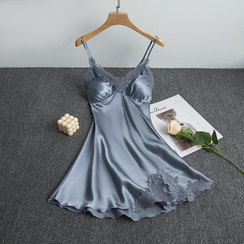 Peignoir de bain kimono en satin et soie pour femme - 2