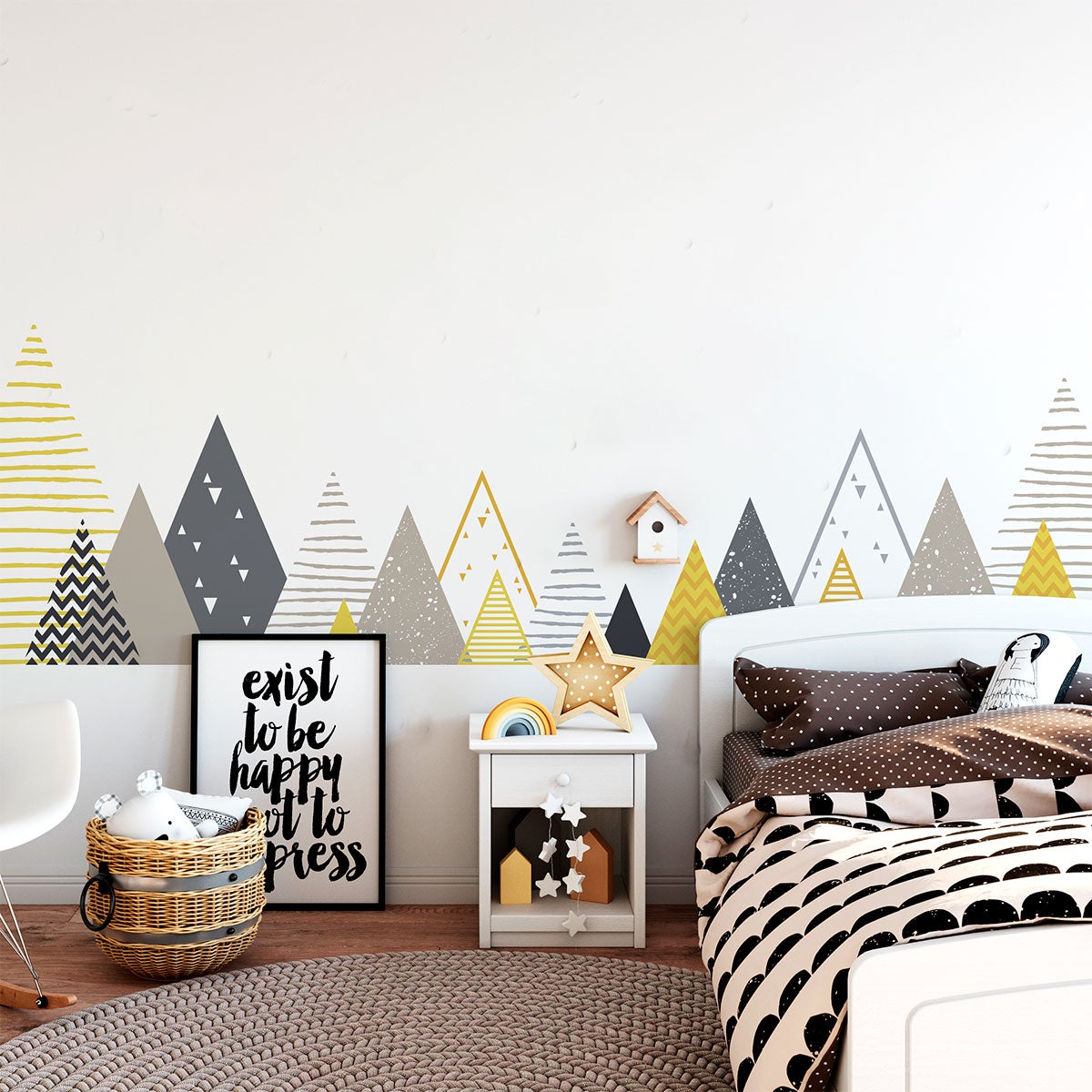 Adesivo bambino di montagna scandinavo avanka - Sticker adesivo - adesivi murali - 120x200cm - 8