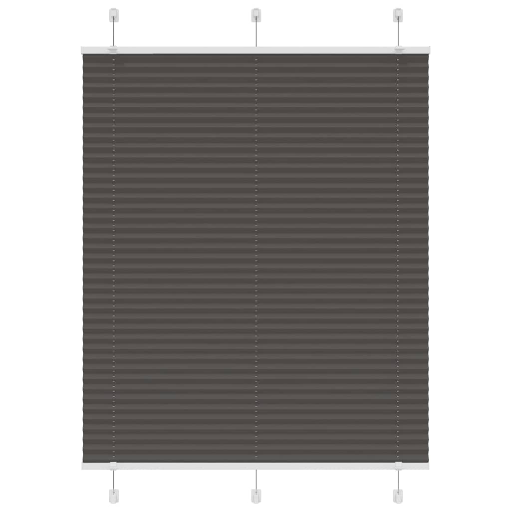 Roleta plisowana czarna 105x100 cm Szerokość tkaniny 104,4 cm vidaXL