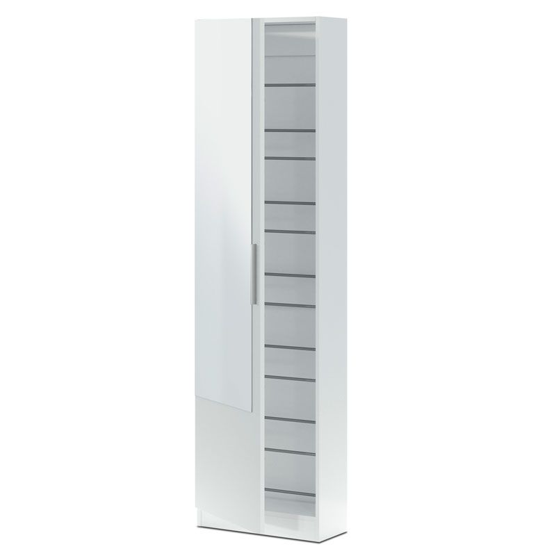 Meuble à chaussures en mélaminé Blanc Chic 32 paires maximum - 7