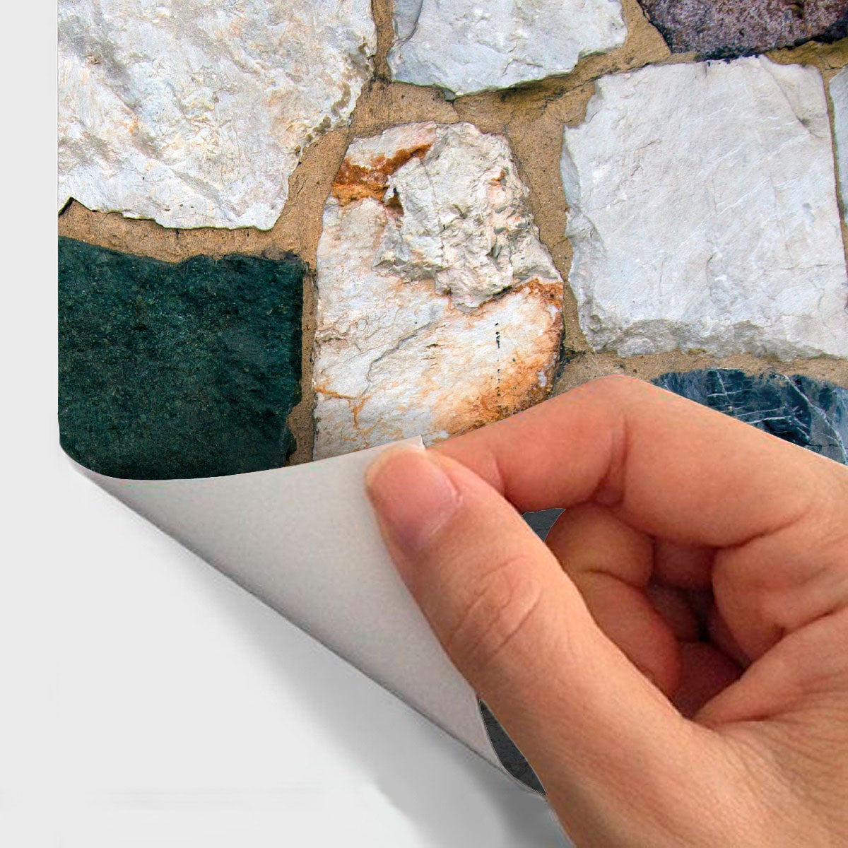 Adesivi pietra di Sainte-Marie - Sticker adesivo - adesivi murali - 40x40cm - 3