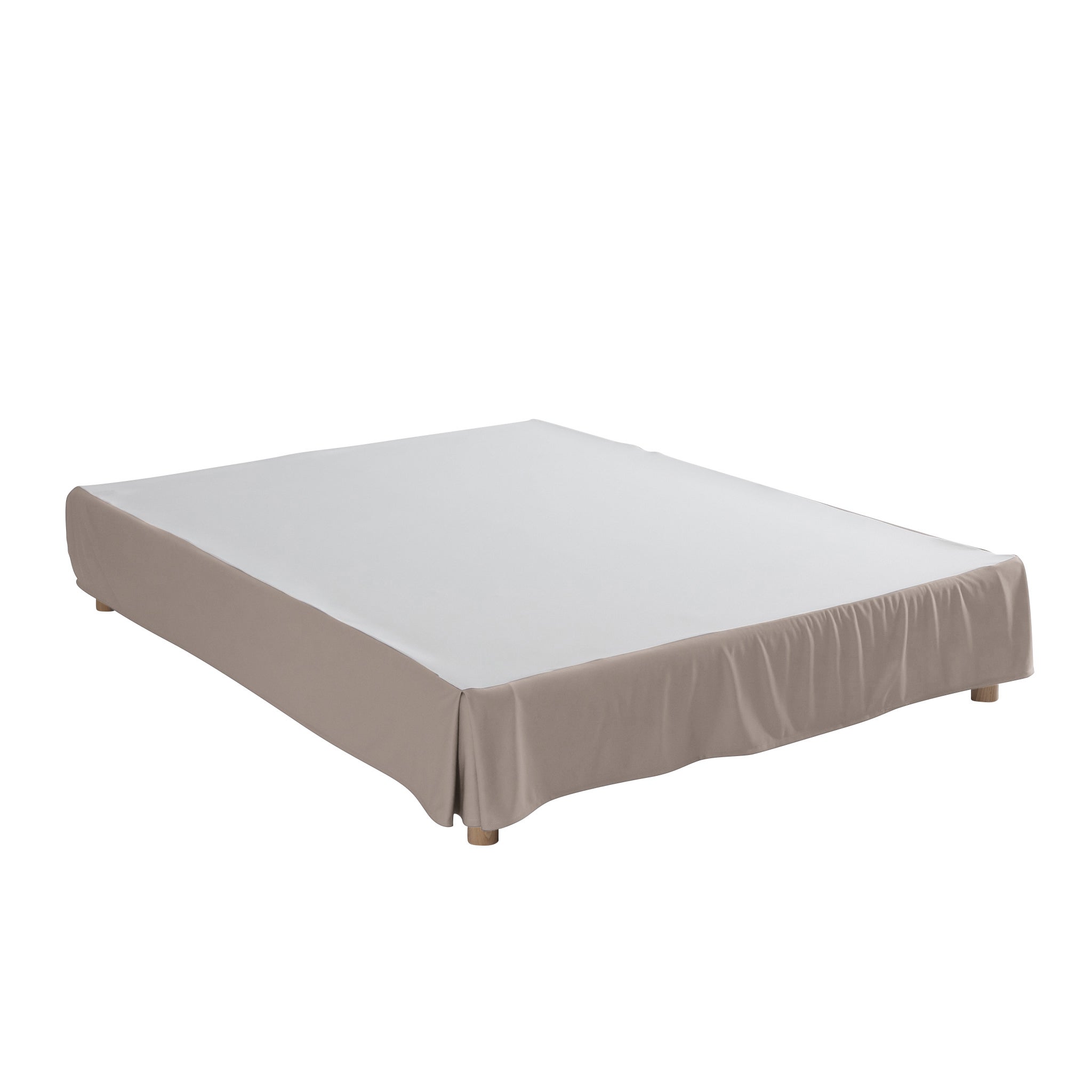 Cache-sommier intégral taupe 160x200 - 5