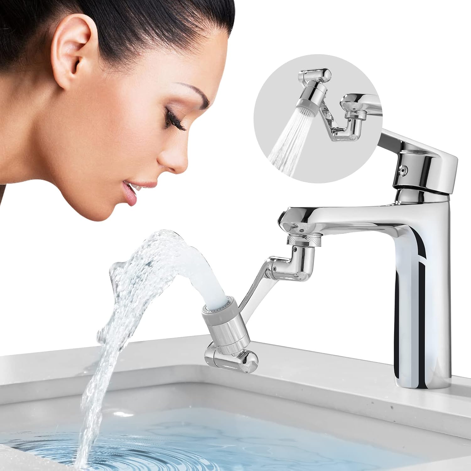 Robinets d'évier de cuisine D'eau Froide robinet lavabo en Plastique ABS Mitigeur Lavabo G1 / 2 pour Salle de Bain et Cuisine