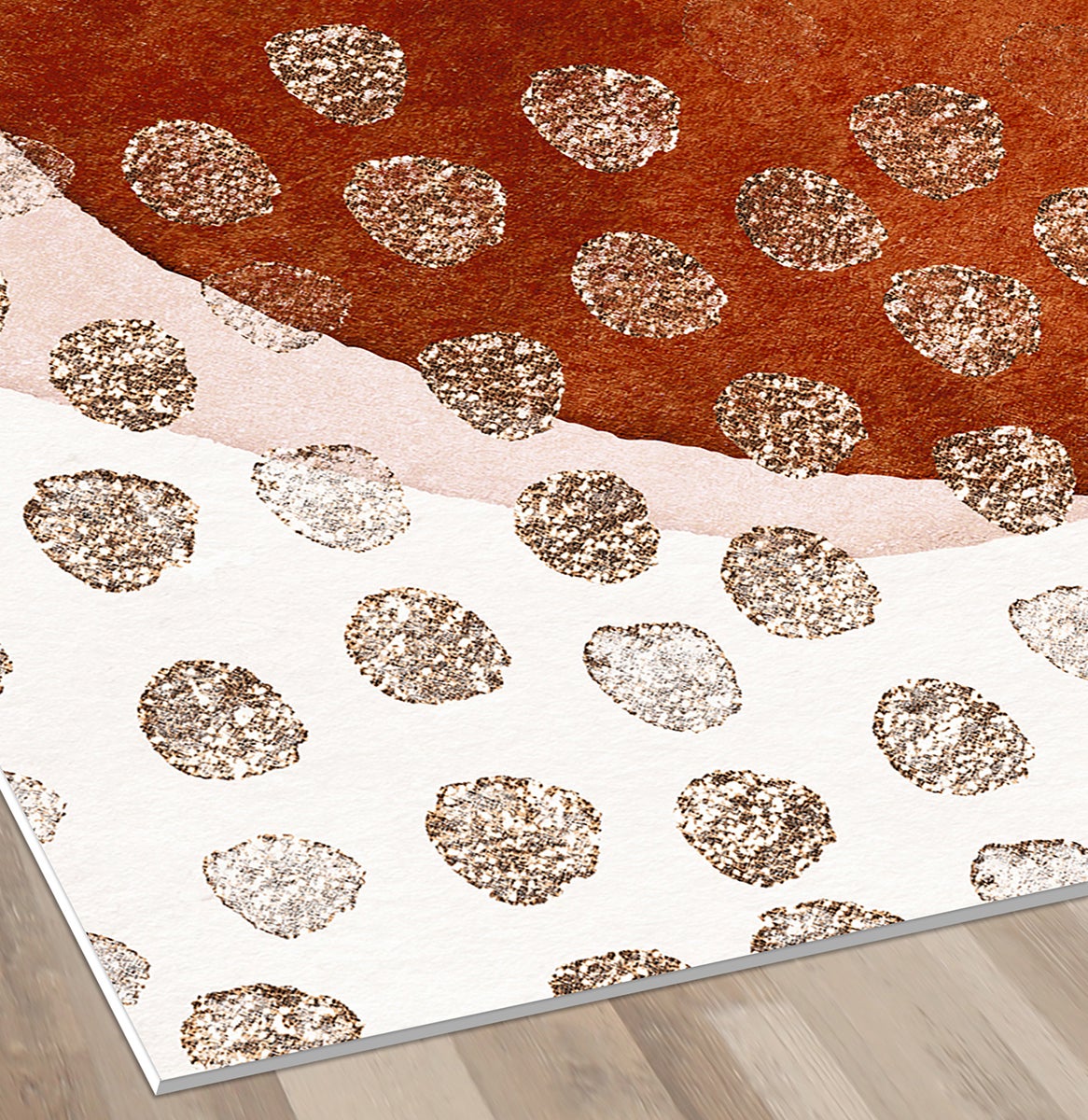 Tappeto antiscivolo in vinile Agata 133x200 cm - PVC stampato, lavabile, ignifugo, per salotto e cucina, stile moderno - 5