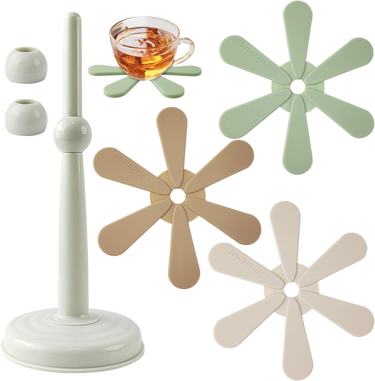 Lot De 4 Dessous De Verre Métal Mouton Cadet - Occasion - Style Argenté