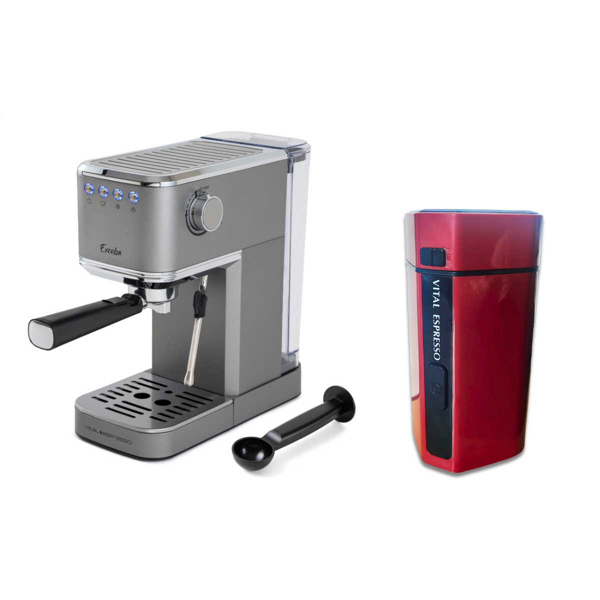 Xsquo Cafetera Express Italiana 20 Bares Con Molinillo Función Café Frío Vital Express , Leroy Merlin