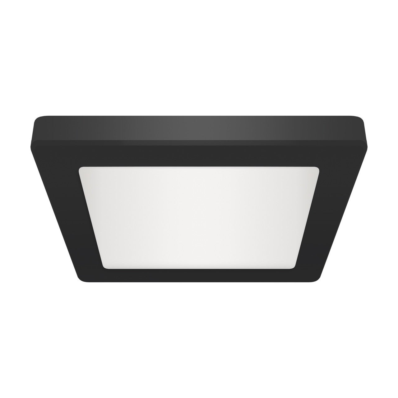 Plafon Olga kwadratowy czarno-biały LED 18W 3000K-6500K 1790lm wym: 1,7 x 21,7 cm IP20 tworzywo sztuczne Struhm