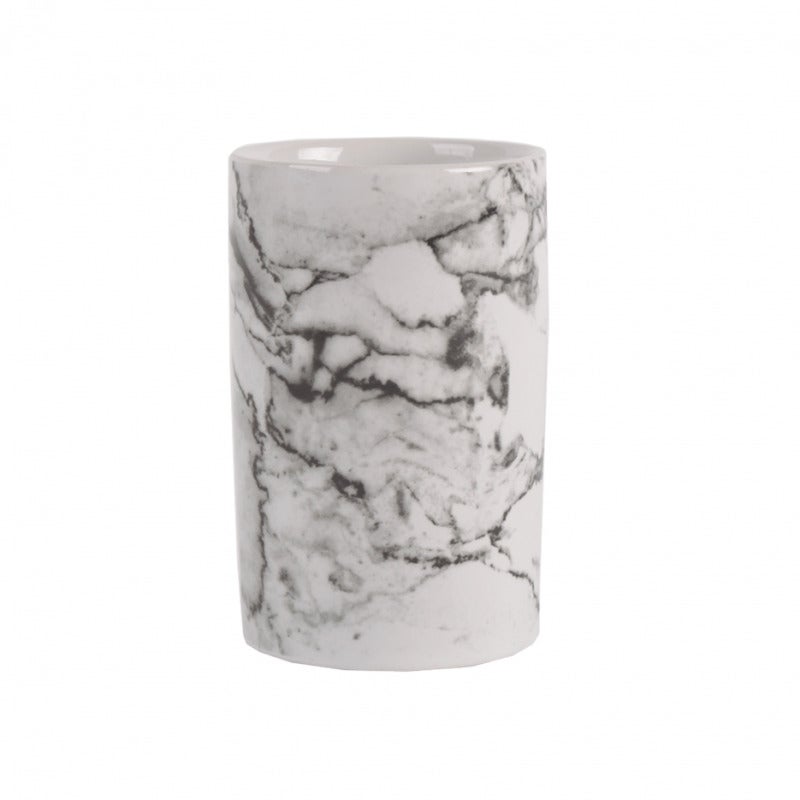 KiaoTime Vaso per piante grasse in ceramica bianca a forma di