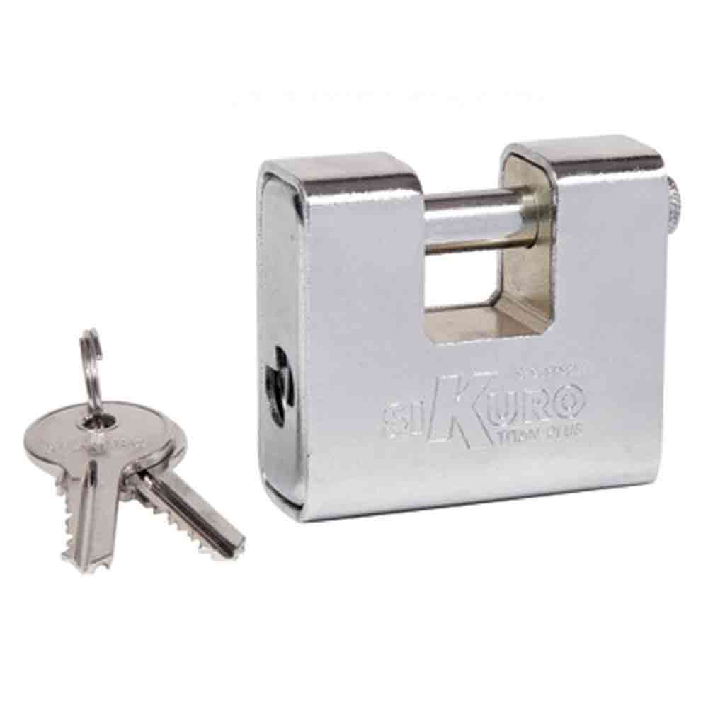 Cadenas Haute Sécurité Anti-scie COD - Acier Durci, Cylindre Laiton, 3 Clés, 65mm (TOP SECURITY)