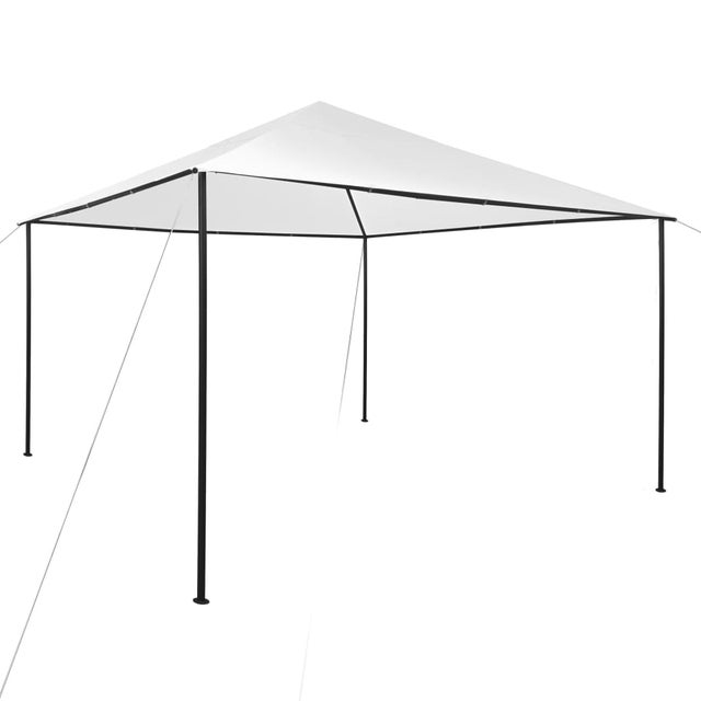 Gazebo da Giardino | Gazebo da Esterno 4x4x3 m Bianco 180 g/m² CFW89982
