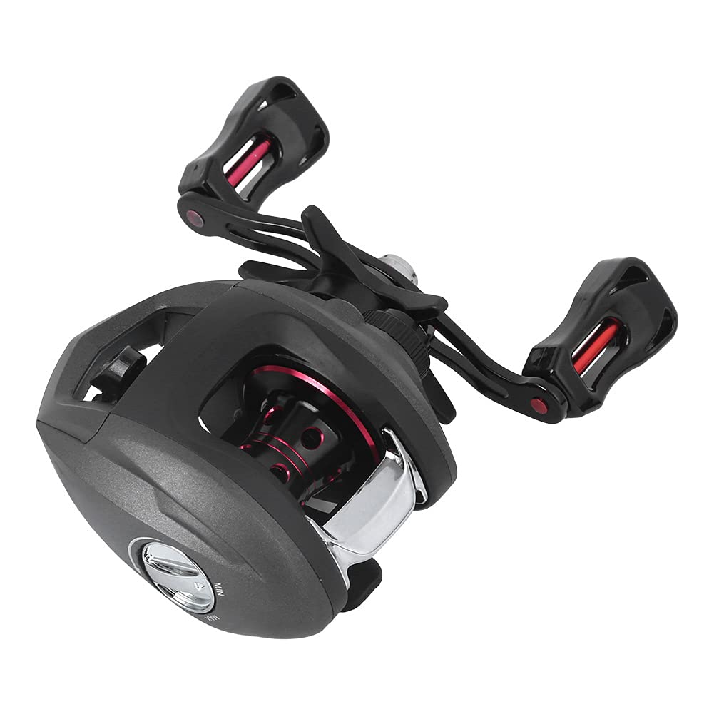 Mulinello da pesca in fibra di carbonio per mulinello da pesca con esche, accessorio per pesca (RS100R (mano destra)) - 3