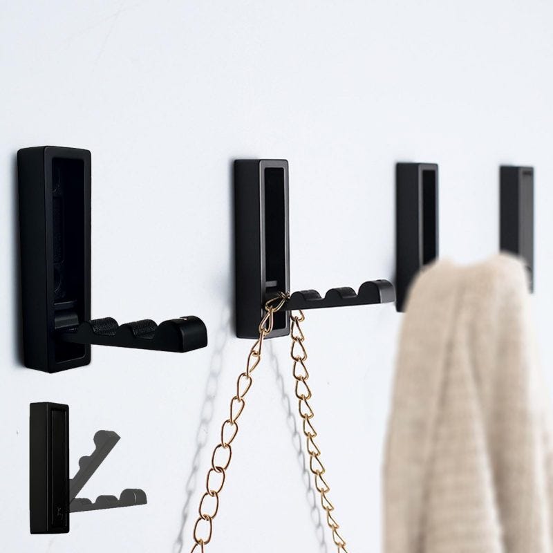 Ganci Neri Ganci Pieghevoli Lega Zinco Ganci Appendiabiti SYZOW - Set 4 Pezzi Zincati Per Parete Salvaspazio Supporto Cuffie Da Muro Ganci Salvaspazio Per Casa Ufficio Ganci Neri Ganci Pieghevoli Lega Zinco Ganci Appendiabiti SYZOW - Set 4 Pezzi Zincati Per Parete Salvaspazio Supporto Cuffie Da Muro Ganci Salvaspazio Per Casa Ufficio