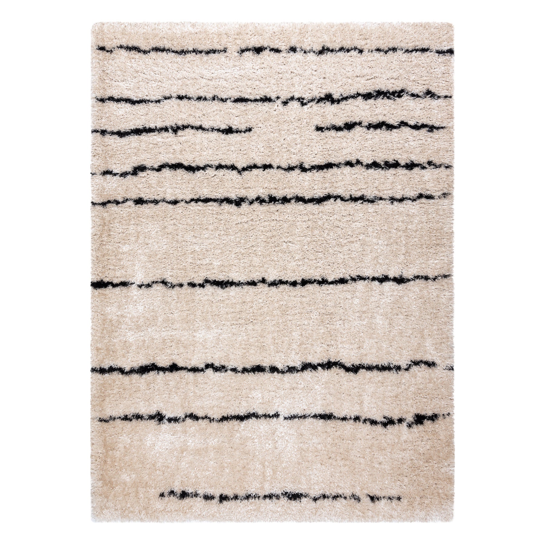 Dywan FLUFFY 2371 shaggy paski - krem / antracyt 160x220 cm - 3