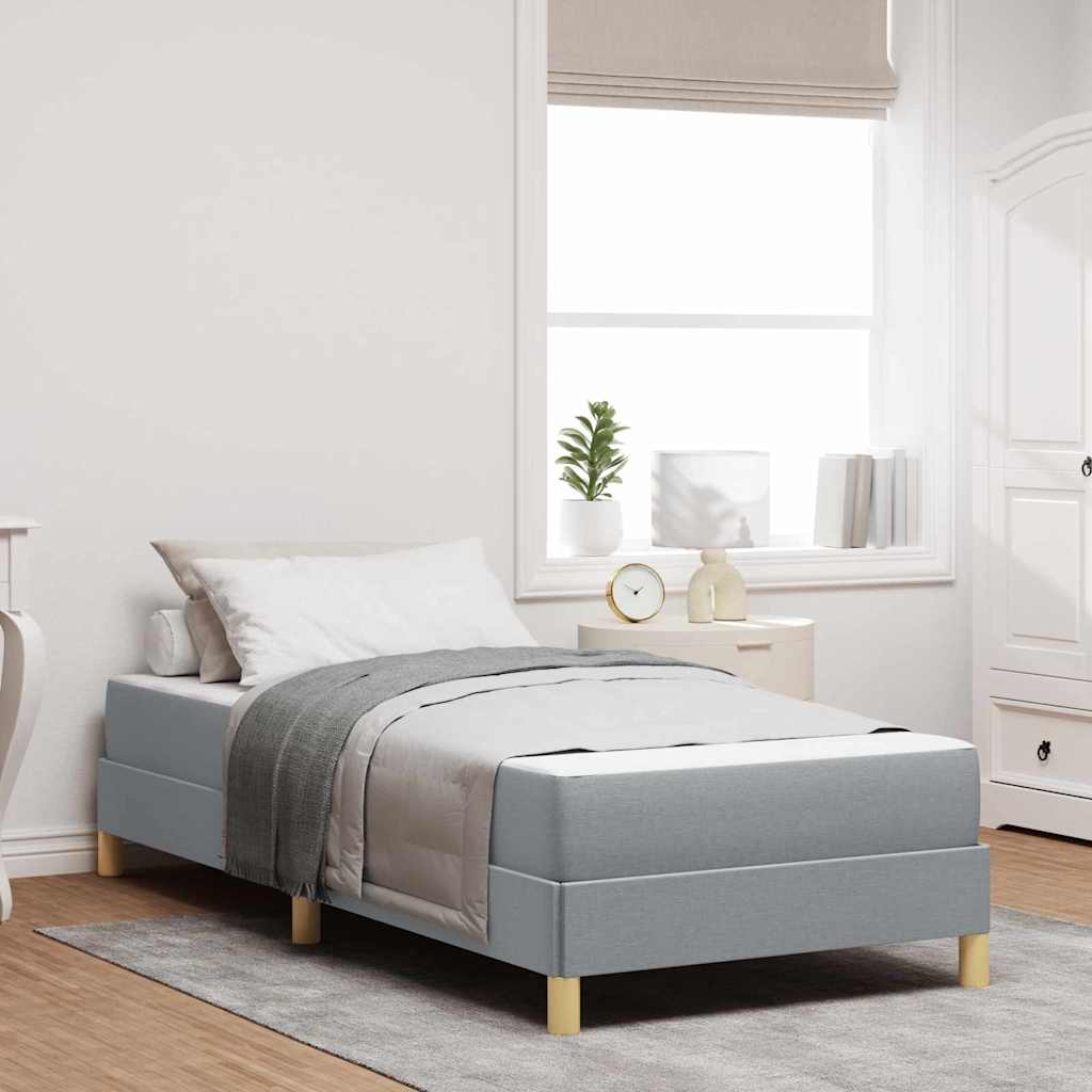 Lit Superposé Métal Gris 90x200 Cm - Avec Sommier, Sans Matelas, Sécurisé Avec échelle