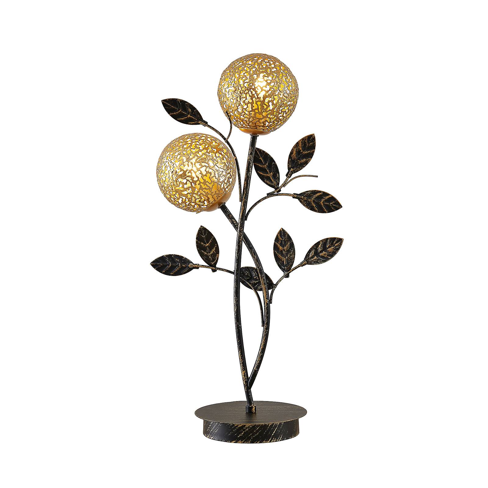 Lucande Evory lampe à poser, à 2 lampes, Lampe à poser florentine
